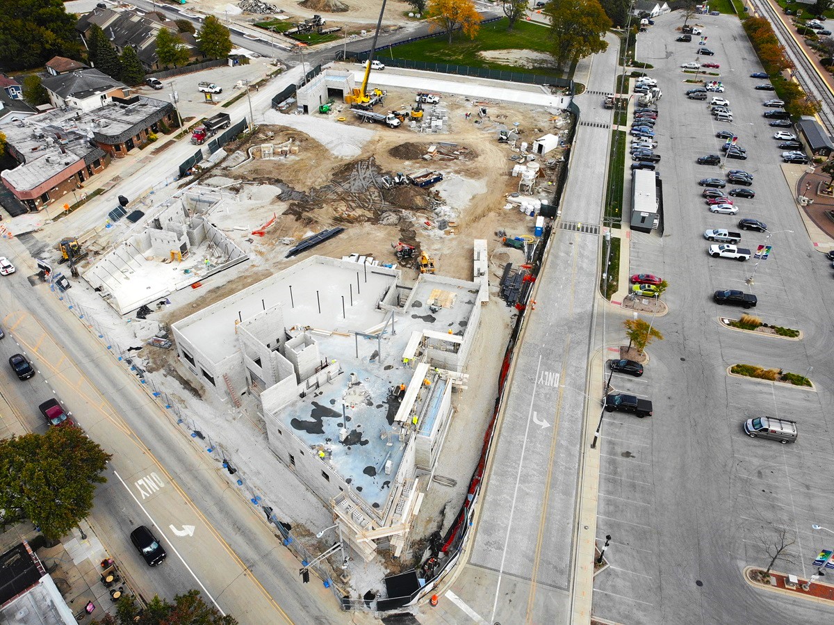 Harmony Square construction on October 14, 2024